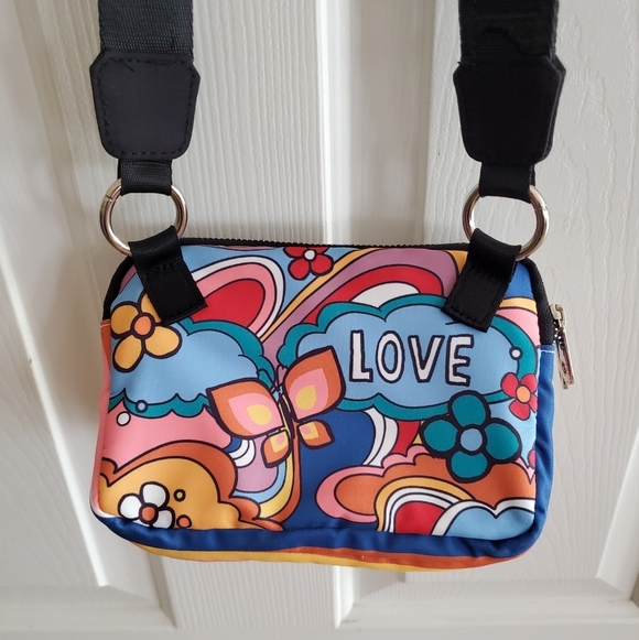 BRIGHTON Power of Love Rainbow Heart Retro Crossbody Shoulder Belt Bag - Picture 16 of 16